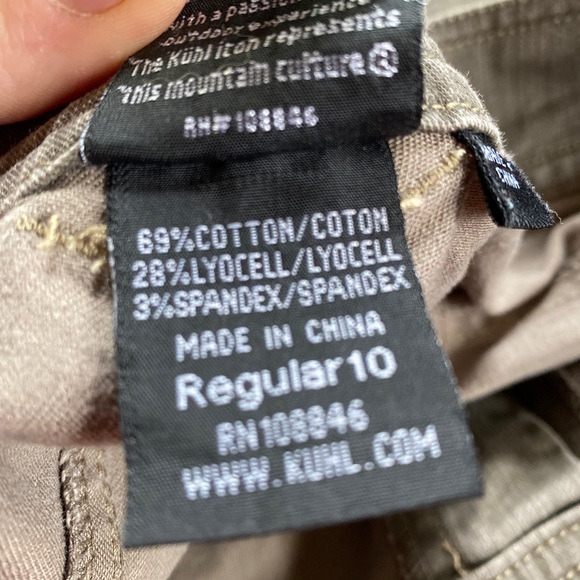 Kuhl pants jeans women’s brown gray mushroom NWOT back pockets flair size 8 10 - Picture 12 of 12